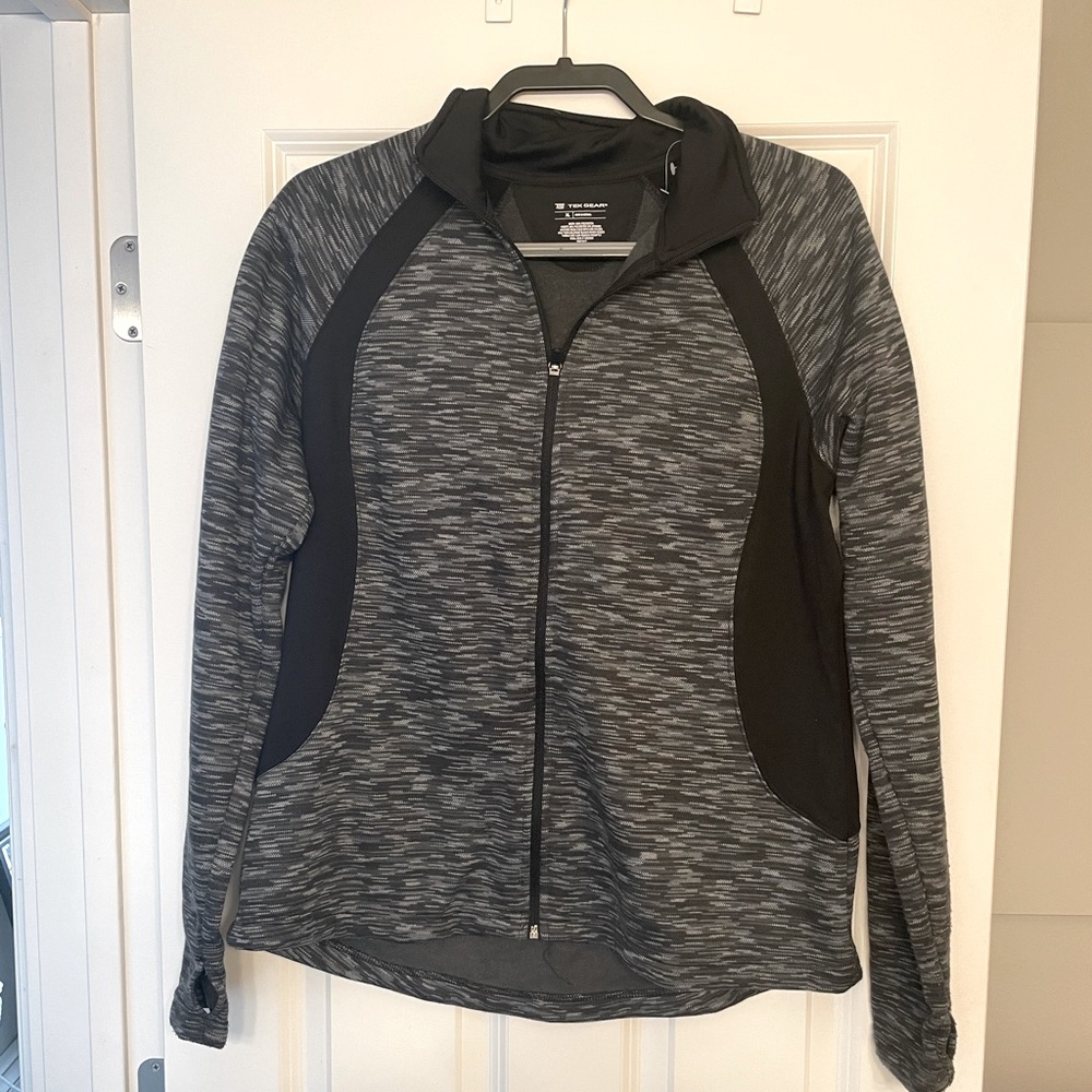 Gray and Black zip sweatshirt